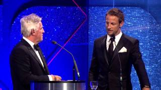 Jenson Button  AUTOSPORT Awards 2014 [upl. by Pangaro]