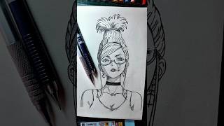 Drawing Ayase Seiko 綾瀬 星子 sketching【イラ ストメイキング】 メイキング アナログ drawing dandadan anime shorts [upl. by Rudolfo]