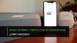 Cómo funciona el Modo Fiesta y Estéreo con altavoces Bose [upl. by Htenay]