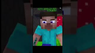 Steve saves little turtle minecraft minecrfatmemes animation [upl. by Ijneb]