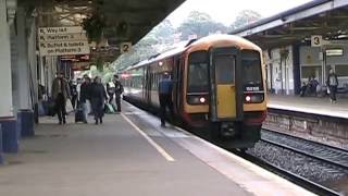 UK  Newton Abbot  Devon station  FGW  Virgin  Southwest trains  2007 [upl. by Aihsele]