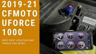 201921 CFMOTO UForce1000 OBD2 Connection [upl. by Macguiness]