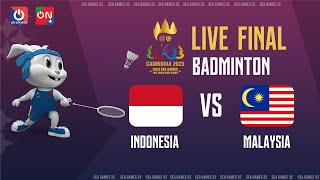 🔴Live Indonesia  Malaysia  Final Badminton – Mens team SEA Games 32 [upl. by Merline]