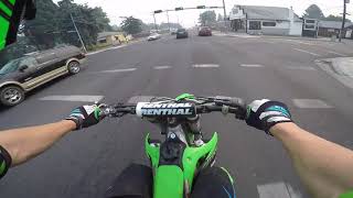 kx450f vs police [upl. by Gladstone]