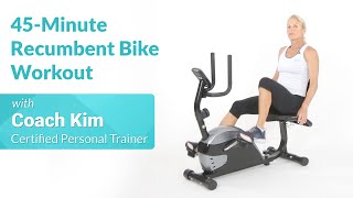 45Minute Recumbent Bike Workout [upl. by Hsiekal]