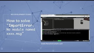 ROS QampA 036  How to solve the error quotImportError  No module named xxxxmsgquot [upl. by Giesecke]