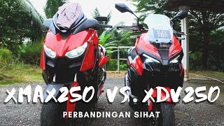 Perbandingan XDV 250i vs XMAX 250 WMOTO YAMAHA 250 i [upl. by Steinman852]