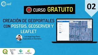 🌎 Curso ¡GRATIS Creación de Geoportales con PostGIS Geoserver y Leaflet 02  CAEG [upl. by Crispen]