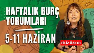 FİLİZ ÖZKOL İLE HAFTALIK BURÇ YORUMLARI  5  11 HAZİRAN [upl. by Mccall]