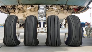 How US Maintains Massive 28Wheel Landing Gear of its Largest Cargo Aircraft [upl. by Allak]