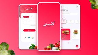 Food App Design  UXUI  Wireframe Prototype Export [upl. by Atteuqahc720]