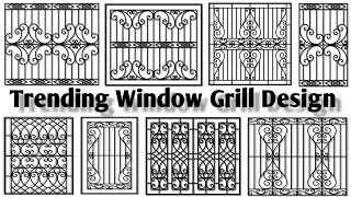 Trending window grill design 2025 best simple grill design for windows bd All Design [upl. by Baler]