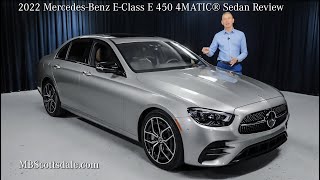 Features and Review  2022 MercedesBenz EClass E450 4MATIC® Sedan Review [upl. by Nerot]