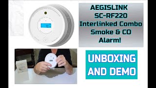 Walkthrough on the Aegislink SC RF220 Smoke and CO Detector [upl. by Yelnoc]