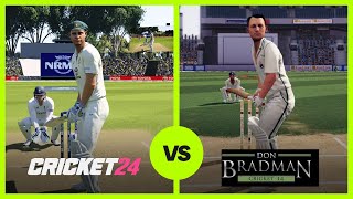 Cricket 24 vs Don Bradman Cricket 14 Ultimate Comparison [upl. by Lanod]