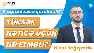 ✅❗️👉🏻 PROQRAM NECƏ QURULMALI YÜKSƏK NƏTİCƏ ÜÇÜN NƏ ETMƏLİ Nicat Bağışzadə [upl. by Ahsielat]