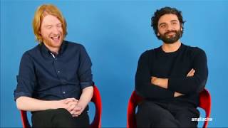 Domhnall Gleeson and Oscar Isaac Funny Moments [upl. by Htebasyle666]