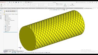 Solidworks tutorial  How to make Knurling [upl. by Arissa]