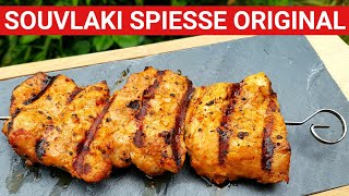 ♨️ GRILLBLITZ Original Souvlaki Spieße perfekt vom Gasgrill BBQ Tutorial Spiesse griechisch [upl. by Carie567]