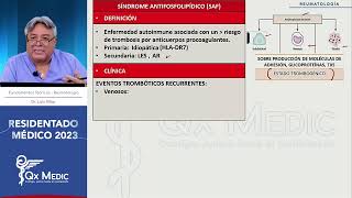 Reumatología  5 Síndrome Antifosfolipídico [upl. by Charity]