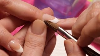 Acrylic Nails  How To Fill French Acrylic Nails [upl. by Ennoirb]