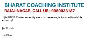 BHARAT IAS amp KAS COACHING INSTITUTES Rajajinagar Bangalore Call us 9980033187 [upl. by Boice]