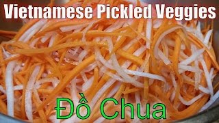 How To Make Vietnamese Pickled Carrot amp Daikon  Cách Làm Đồ Chua [upl. by Zwiebel]