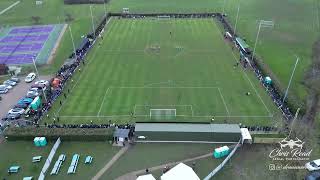 Newport Pagnell Town FC v Atherstone FC  FA Vase quarter final penalty shoot out shot from a drone [upl. by Aokek]