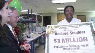 Publishers Clearing House Winners Desiree Scudder From Irving Texas Wins 1 Million [upl. by Esnahc]