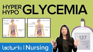 BLOOD GLUCOSE LEVELS The Basics What is a normal BLOOD SUGAR  Clinical Skills  Lecturio Nursing [upl. by Trebma]