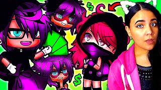 KIDNAPPED by the MAFIA SIBLINGS 💎💰 Gacha Life Mini Movie Love Story Reaction [upl. by Foskett]