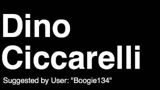 How to Pronounce Dino Ciccarelli Minnesota North Stars NHL Hockey Player Runforthecube [upl. by Eadwina366]