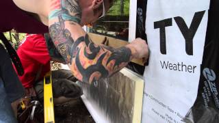 Adding Foam Insulation to the Outside of a House 1 of 2 [upl. by Yraeht]