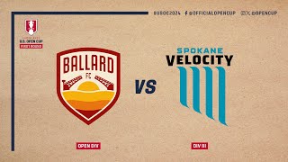 Ballard FC vs Spokane Velocity EXTENDED HIGHLIGHTS  Lamar Hunt US Open Cup  March 20 2024 [upl. by Saerdna]