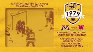 Gopher Hockey to Honor 79 National Championship Team Jan 26 vs Badgers [upl. by Aika]