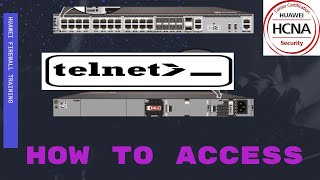 How to Access Huawei Firewall Via Telnet in hindi or urdu [upl. by Noryt]