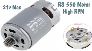 550Motor RS550 Motor Unboxing amp testing Power Consumption RPM Load Current Torque  LS550 Motor [upl. by Dnivra]