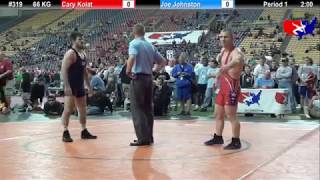 Cary Kolat NCRTC vs Joe Johnston Gator Wrestling Club  2012 Last Chance Final 66 KG [upl. by Larisa]