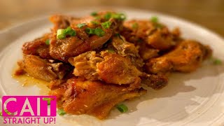 Crock Pot Coca Cola Wings Recipe  Cait Straight Up [upl. by Ralf393]