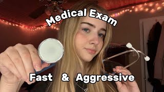 ASMR Full Cranial Nerve ExamCheck up fast and aggressive mouth sounds follow my instructions [upl. by Ahsiryt]