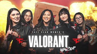 INTRODUCING FAZE CLAN WOMENS VALORANT [upl. by Lomaj]