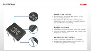 DB107 DIP4 Mini bridge rectifier 1A1000V electronics parameter ASEMI [upl. by Welch646]