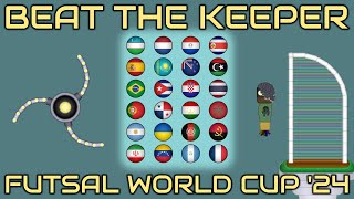 Beat The Keeper  Futsal World Cup 2024  Marble Race [upl. by Norvall]