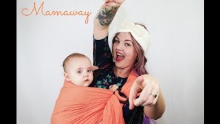 Mamaway Ring Sling How To 10 months 20 lbs baby [upl. by Dazraf]