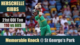 HERSCHELLE GIBBS  21st ODI Ton  110  Gqeberha  4th ODI  AUSTRALIA tour of SOUTH AFRICA 2009 [upl. by Godderd481]