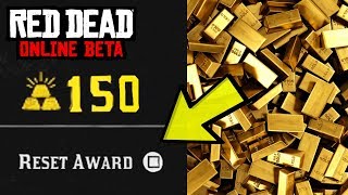 Red Dead Online  UNLIMITED GOLD BARS GLITCH RESET AWARDS GLITCH 100 WORKING TUTORIAL [upl. by Aihsinat]