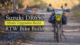 Suzuki DR650 Modifications Review  Building a RTW Motorcycle  Procycle [upl. by Atahs]