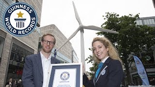 Largest LEGO® brick wind turbine  Guinness World Records [upl. by Hasheem507]