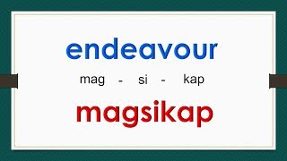 English Tagalog Formal Words  106  Advanced Vocabulary [upl. by Akiwak]