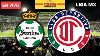 SANTOS VS TOLUCA EN VIVO Jornada 9 Liga MX Apertura 2024 [upl. by Areivax299]